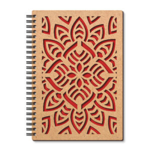 Agenda cu coperti din lemn - Mandala