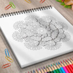 Mandala 3D - carte de colorat pentru adulti