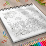 Oceanul Magic - Carte de colorat pentru adulti