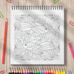 Oceanul Magic - Carte de colorat pentru adulti