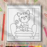 Carte Coloreaza Pisicute