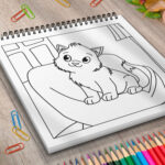 Carte de colorat pisicute