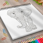 Animal Mandala 2 - Carte de colorat pentru adulti