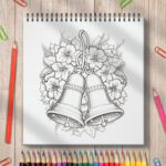 Carte de colorat iarna