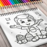 Carte de colorat de Paste