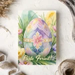 Felicitare Paste Ou decorat