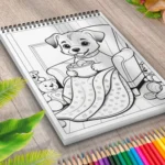 Carte de Colorat catelusi