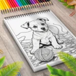 Carte de Colorat catelusi