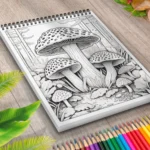 Ciuperci de colorat pentru adulti