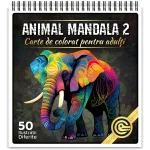 Animal Mandala 2 - Carte de Colorat pentru Adulti