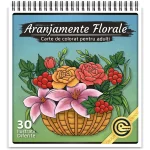 Aranjamente Florale - Carte de colorat pentru adulti
