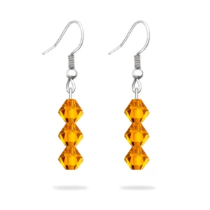 Cercei pandantiv cristal Preciosa topaz