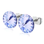 Cercei cristal Preciosa light sapphire 8mm, tip surub