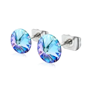 Cercei cristal Preciosa vitrail light 6mm, tip surub