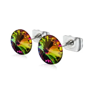 Cercei cristal Preciosa vitrail medium 6mm, tip surub