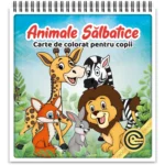 Animale Salbatice - Carte de colorat pentru copii