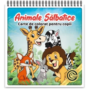 Animale Salbatice - Carte de colorat pentru copii