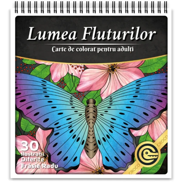 Lumea Fluturilor - Carte de colorat pentru adulti