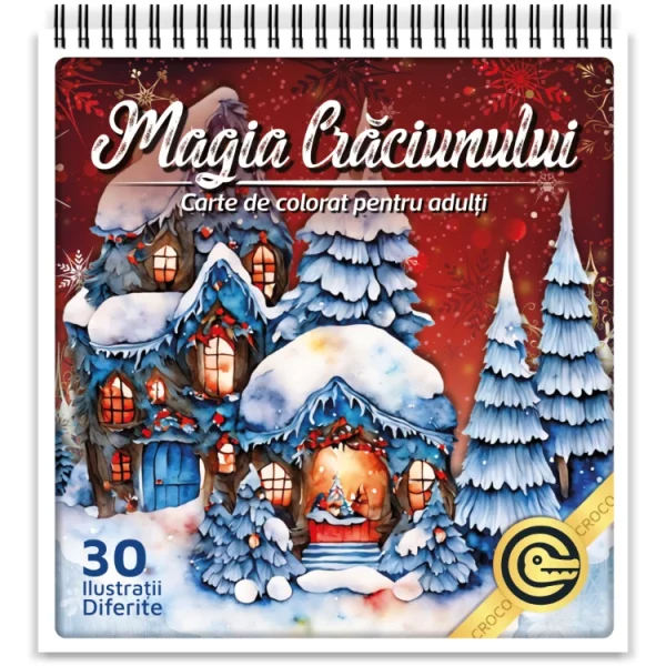 Magia Craciunului - Carte de colorat pentru adulti