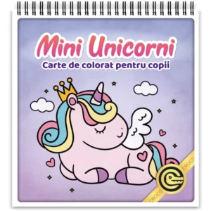 Mini Unicorni - Carte de colorat pentru copii