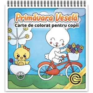 Primavara Vesela - Carte de colorat pentru copii