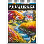 Peisaje Idilice - Carte de colorat pentru adulti