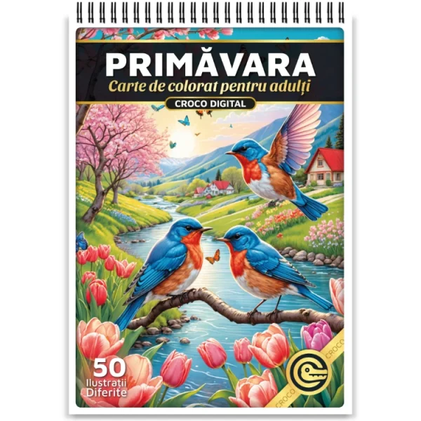 Primavara - Carte de Colorat pentru Adulti