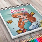 Sirene - Carte de colorat pentru copii