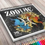 Zodiac - Carte de colorat pentru adulti