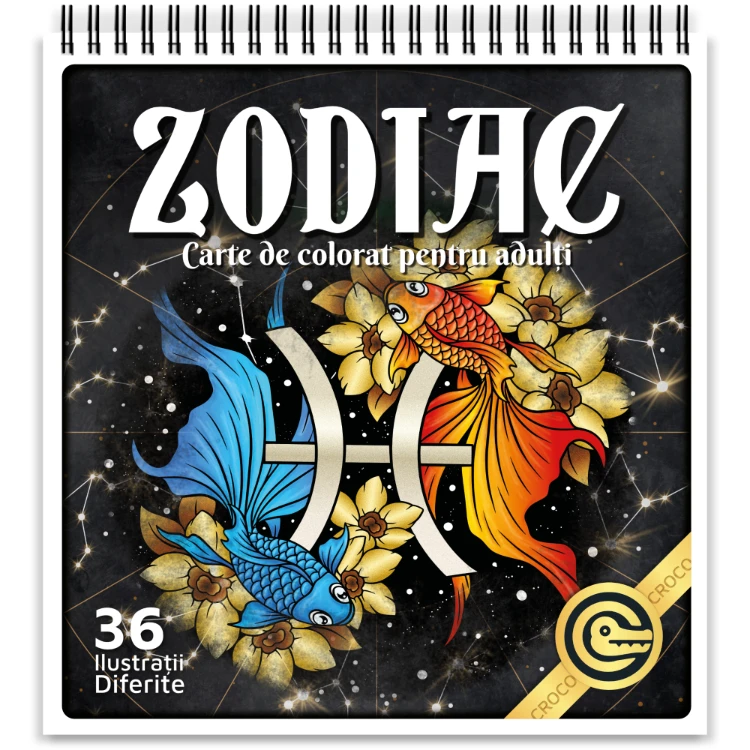 Zodiac - Carte de colorat pentru adulti Zodiac - Carte de colorat pentru adulti