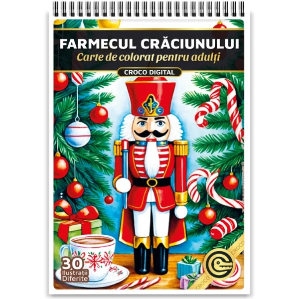 Carte de colorat pentru adulti Farmecul Craciunului