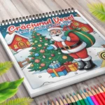 Carte de colorat Craciunul Vesel