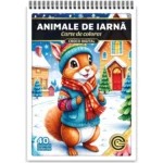 Carte de colorat animale de iarna