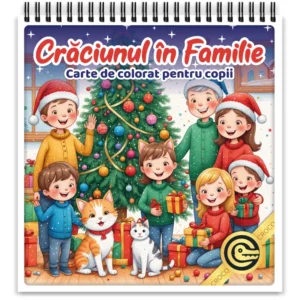 Carte de colorat Craciunul in Familie