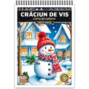 Carte de colorat de Craciun