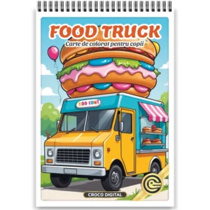 Carte de colorat Food Truck