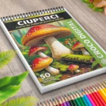 Ciuperci - Carte de colorat pentru adulți 2