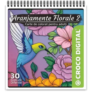 Aranjamente Florale 2 - Carte de colorat pentru adulți 2