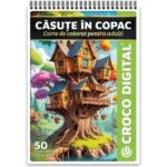 Căsuțe în Copac - Carte de colorat pentru adulți