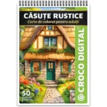 Căsuțe Rustice - Carte de colorat pentru adulți