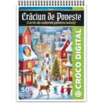 Crăciun de Poveste - Carte de colorat pentru adulți