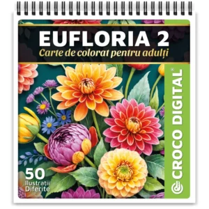 Eufloria 2 - Carte de colorat pentru adulți
