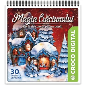 Magia Crăciunului - Carte de colorat pentru adulți