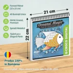 Oceanul Magic - Carte de colorat pentru adulti cu Spirala