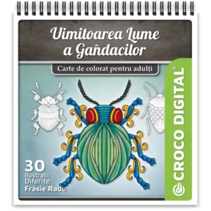 Uimitoarea Lume a Gândacilor - Carte de colorat pentru adulți